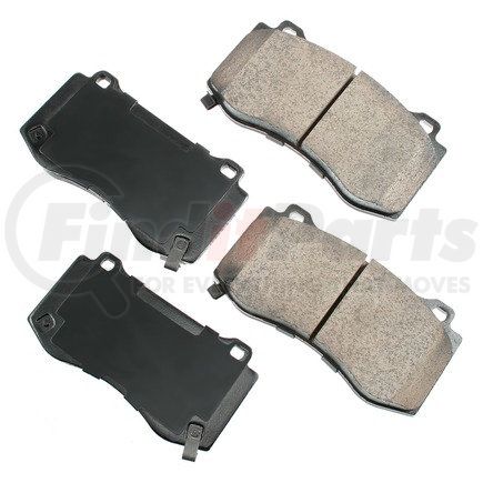 Akebono ASP1149 Disc Brake Pad Set-Performance Ultra Premium Ceramic Pads Front Akebono ASP1149