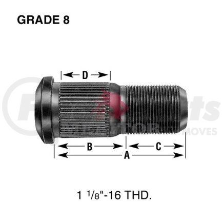 Meritor 09 001669 STUD/WHEEL