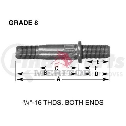 Meritor 09001827 STUD/RH