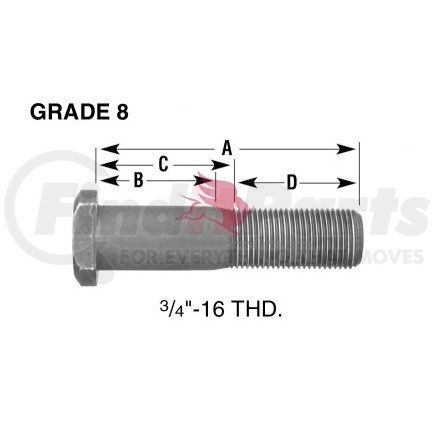 Meritor 09002026 STUD/LH