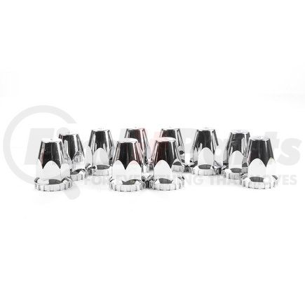 Roadmaster 111PFL-10 <LI>Chrome ABS threaded nut cover with flange, also fits on 217P (10 pack) without reflective top<LI>33mm