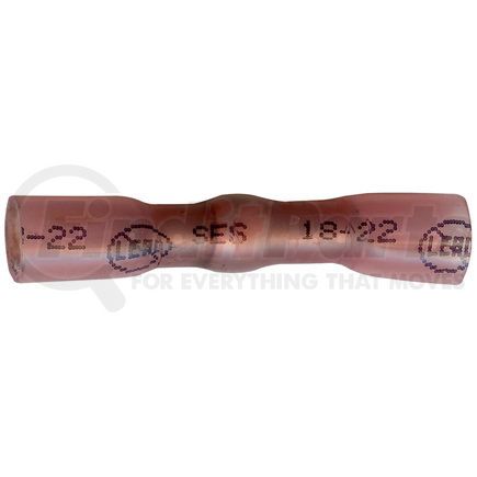 Phillips Industries 1-1863-100 STA-DRY® CRIMP, SOLDER & SEAL™ Butt Connector-Red, 22-18 ga, 100 pcs., Bag