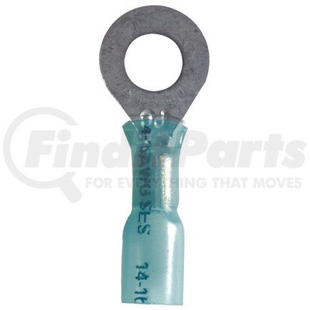 Phillips Industries 1-1924 STA-DRY® CRIMP & SEAL™ Ring Terminals - 16-14 ga., 1/4 Stud Size, 25 pcs., Bag, Blue