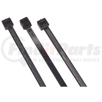 Phillips Industries 8-43117 Light and Medium Duty Nylon Ties - 100 pcs., UV Black, 11", 50 lbs., 0.276"