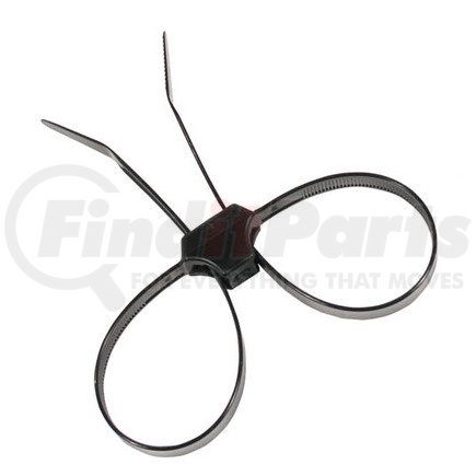 Phillips Industries 8-45134 Dual Tie Wraps - Dual Clamp Cable Ties Black, 13