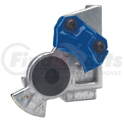 Phillips Industries 12-136 Trailer Mount (38°) Gladhand - Service, blue, bottom port, 3/8" female pipe thread