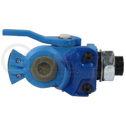 Phillips Industries 12-326 Composite Shut-Off Gladhand - Bulkhead Mount, Service, blue, 3/8'' female pipe thread
