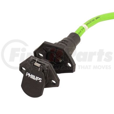 Phillips Industries 16-7403 QCS2® Harness - Straight back, 48'' blunt-cut cable, includes socket