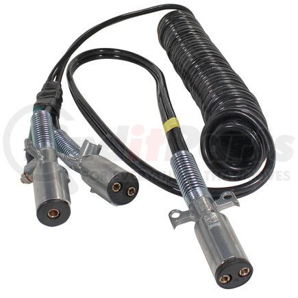 Phillips Industries 23-2630 Cable Assembly - Liftgate, Dual Pole "Y" Adapter, Coiled, 15 Ft., 2/4 ga., with Zinc Die-Cast Plugs