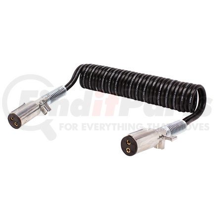 Phillips Industries 23-4629 Cable Assembly - Auxiliary, Vertical Dual Pole PERMACOIL™, Coiled, 15 Ft., 2/4 ga., Zinc Die-Cast Plugs