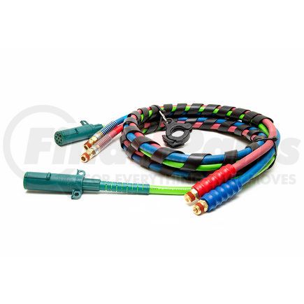 Phillips Industries 30-2174 3-in-1 Electrical/Air Assembly - 15 ft., ABS with QCP™, Rubber Air Lines
