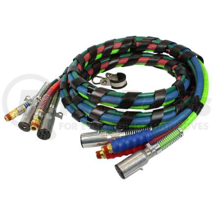 Phillips Industries 30-2251 4-in-1 Electrical/Air Assembly - 12 ft., ABS with Zinc Die-Cast Plugs, Single Pole, Rubber Air Lines