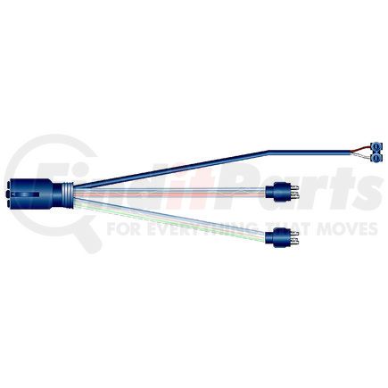 Phillips Industries 36-9501 Lamp Rear "T" Plug-In Pigtail Module - Standard - 2 stop-tail-turn and 1 PL-10 sealed marker