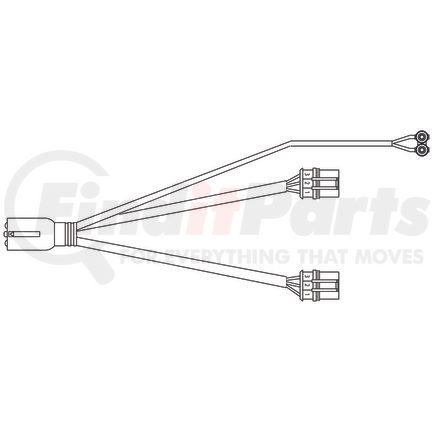 Phillips Industries 36-9511 Trailer Harness - LED Model 44 and 60 Lamp Module AMP Connector, 2 stop-tail-turn and 1 PL-10 marker