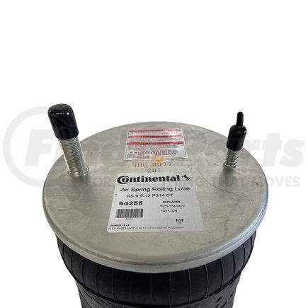 ContiTech AS9422 Air Spring for Kenworth  - Rolling Lobe  - Base Height: 2.83”  -  Min Max Height: 3.80”– 13.30” 