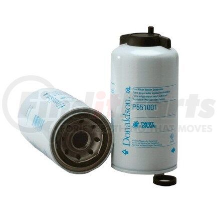 Donaldson P551001 Twist&Drain™ Fuel Filter, Water Separator Spin-On