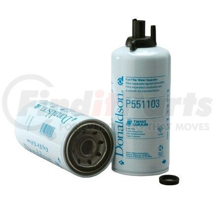 Donaldson P551103 Twist&Drain™ Fuel Filter, Water Separator Spin-On