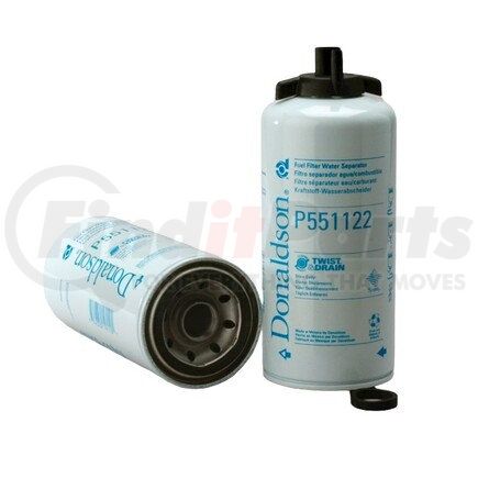 Donaldson P551122 Twist&Drain™ Fuel Filter, Water Separator Spin-On