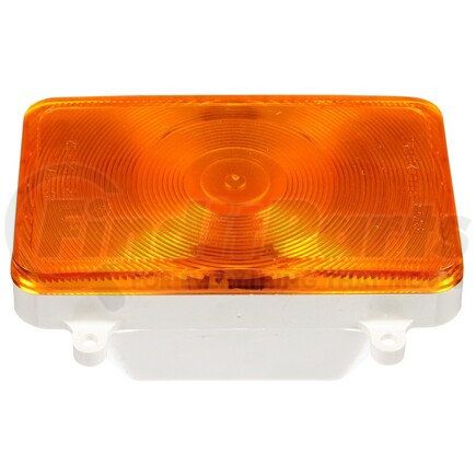 Truck-Lite 07080 Incandescent, Yellow Rectangular, 1 Bulb, Front/Park/Turn, 4 Screw, 12V, Packard Connector 6288471