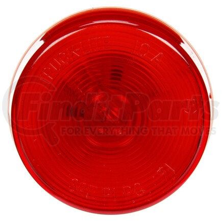 Truck-Lite 10204R 10 Series Incandescent Clearance / Marker Light - Red Round, 1 Bulb, PC, PL-10, 24V