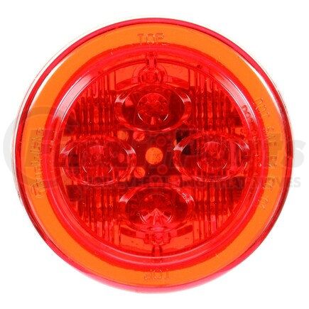 Truck-Lite 10385R 10 Series Low Profile LED Clearance Marker Light - 8 Diode, 12V, Fit N' Forget M/C, Red Round