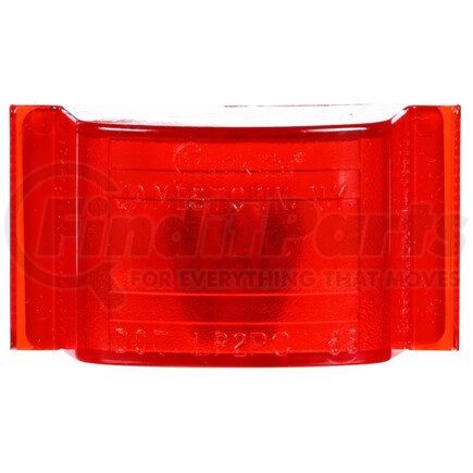 Truck-Lite 12200R 12 Series, Incandescent, Red Rectangular, 1 Bulb, Marker Clearance Light, PC, PL-10, 12V