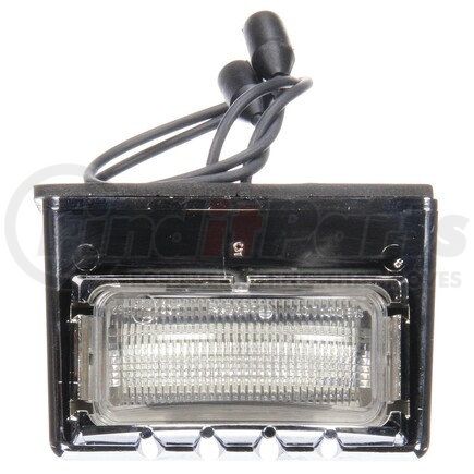 Truck-Lite 15055 15 Series, LED, 3 Diode, License Light, Rectangular, Chrome Bracket Mount, Hardwired, Female PL-10, 12V, Kit