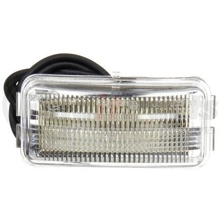 Truck-Lite 15905 15 Series, LED, 3 Diode, License Light, Rectangular, Bracket Mount, Hardwired, Stripped End, 24V