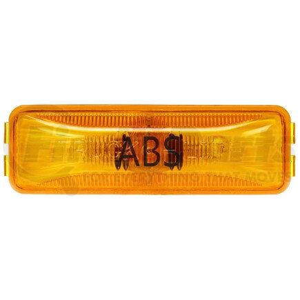 Truck-Lite 19205Y 19 Series, ABS, Incandescent, Yellow Rectangular, 2 Bulb, Marker Clearance Light, PC, 19 Series Male Pin, 12V