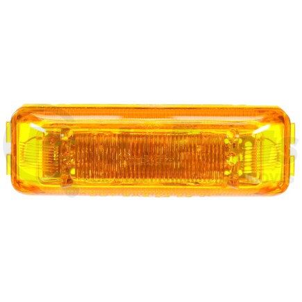 Truck-Lite 19375Y 19 Series, LED, Yellow Rectangular, 6 Diode, Marker Clearance Light, PC2, Fit 'N Forget M/C, 12V