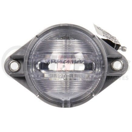 Truck-Lite 20308 Incandescent, 1 Bulb, Round Clear, Utility Light, Silver Bracket Mount, Hardwired, Stripped End, 12V