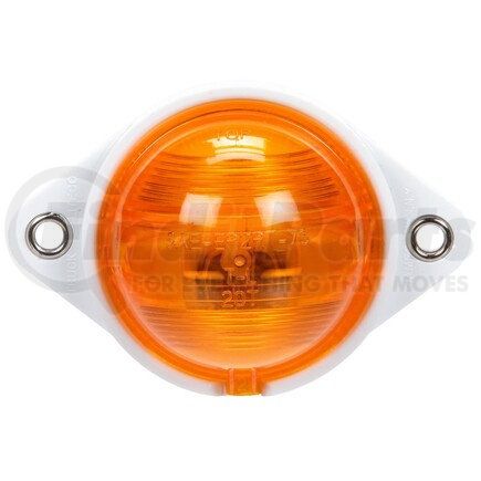 Truck-Lite 20301Y Incandescent, Yellow Round, 1 Bulb, Side Turn Signal, Bracket Mount, Hardwired, Stripped End, 12V
