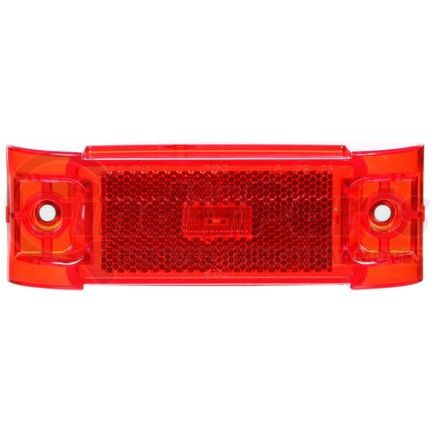 Truck-Lite 21056R 21 Series, LED, Red Rectangular, 3 Diode, Marker Clearance Light, PC, 2 Screw, Reflectorized, Fit 'N Forget M/C, .180 Bullet Terminal/Ring Terminal, 24V, Kit