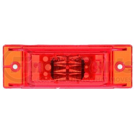 Truck-Lite 21275R 21 Series, LED, Red Rectangular, 8 Diode, Marker Clearance Light, PC, 2 Screw, Fit 'N Forget M/C, 12V