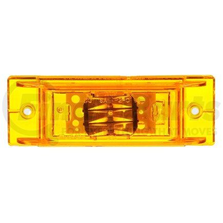 Truck-Lite 21275Y 21 Series, LED, Yellow Rectangular, 8 Diode, Marker Clearance Light, PC, 2 Screw, Fit 'N Forget M/C, 12V