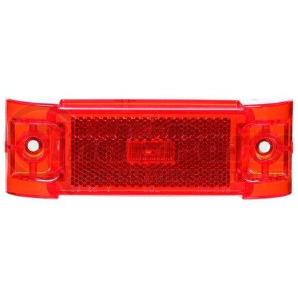 Truck-Lite 21256R 21 Series, LED, Red Rectangular, 3 Diode, Marker Clearance Light, PC, 2 Screw, Reflectorized, Fit 'N Forget M/C, 24V