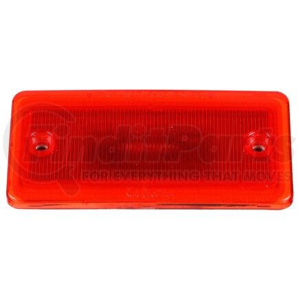 Truck-Lite 25250R 25 Series, LED, Red Rectangular, 3 Diode, Marker Clearance Light, P2, 2 Screw Surface Mount, Hardwired, Stripped End, 12V