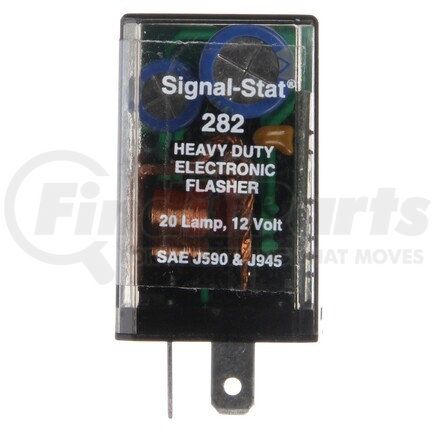 Truck-Lite 282 Flasher Module - Signal-Stat, 20 Light Electro-Mechanical, Plastic, 70-120Fpm, 12V, 2 Blade Terminals