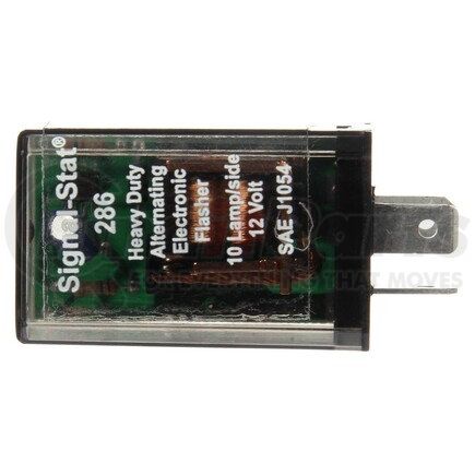 Truck-Lite 286 Flasher Module - Signal-Stat, 10 Light Electro-Mechanical, Plastic, 70-120Fpm, 12V, 3 Blade Terminals