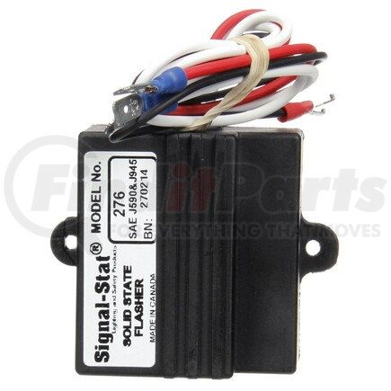 Truck-Lite 276 Flasher Module - Signal-Stat, Alternating Flasher, 20 Light Heavy-Duty Solid-State, Plastic, 80-100Fpm, 12V, Hardwired, 3 Spade Terminal/Fork Terminal