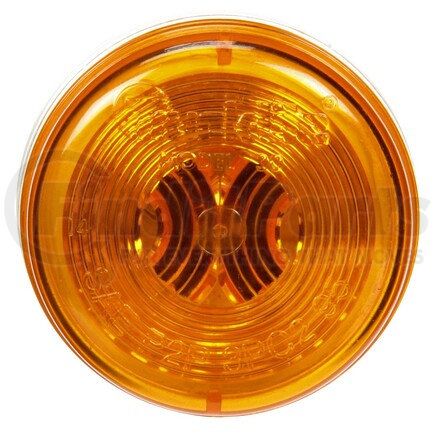 Truck-Lite 30204Y 30 Series, Incandescent, Yellow Round, 1 Bulb, Marker Clearance Light, P2, PL-10, 12V