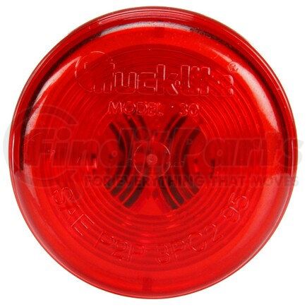 Truck-Lite 30200R Clearance/Marker Light - 30® Series, Incandescent, Grommet Mount, 1 Bulb, PL-10, 12V, Red