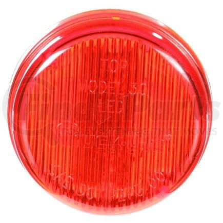 Truck-Lite 30270R 30 Series Low Profile LED Clearance / Marker Light - Red Round, 2 Diode, P3, Fit 'N Forget M/C, 12V