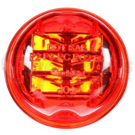 Truck-Lite 30375R 30 Series High Profile LED Clearance Marker Light - 8 Diode, 12V, Fit 'N Forget M/C, Red Round