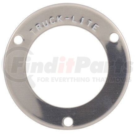 Truck-Lite 30708 30 Series, Flange Cover, 30 Series Lights, Used In Round Shape Lights, Silver Stainless Steel, 3 Screw Bracket Mount