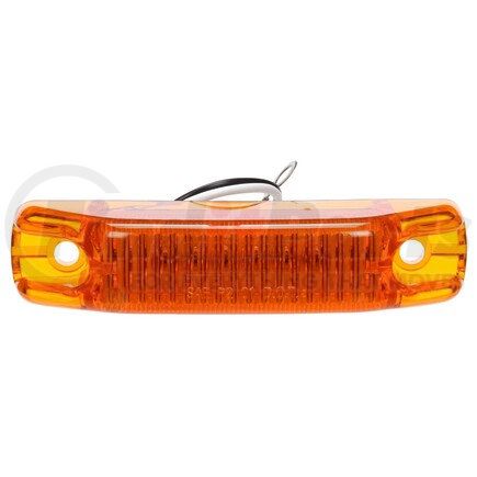 Truck-Lite 3550A Signal-Stat, LED, Yellow Rectangular, 6 Diode, Marker Clearance Light, P2, 2 Screw, Hardwired, Ring Terminal/Stripped End, 12V