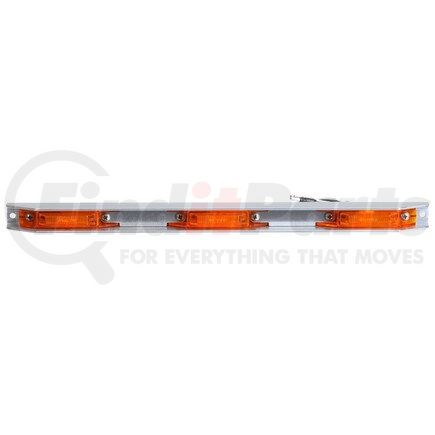 Truck-Lite 35740Y 35 Series, LED, Identification Bar, Rectangular, Yellow, 3 Lights, 6" Centers, Silver, 12V, Kit