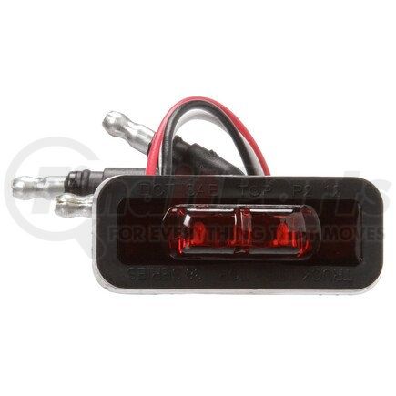 Truck-Lite 36203R LED Clearance/Marker Light - 36 Series, Adhesive Mount, Black Mount, 3 Diodes, Hardwired, .180 Bullet, 12V, Red