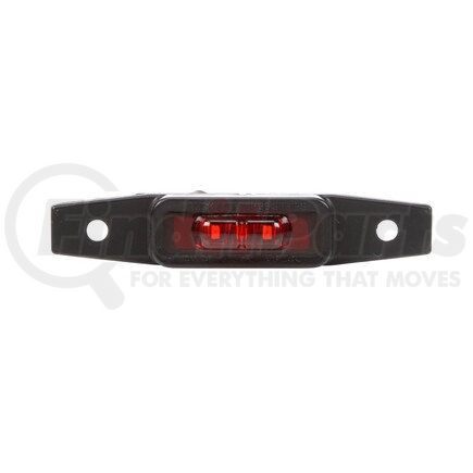 Truck-Lite 36130R 36 Series, Flex - Lite Rear Exit, LED, Red Winged, 3 Diode, Marker Clearance Light, PC, Adhesive Mount, Hardwired, .180 Bullet/Female .180 Bullet, 12 - 24V