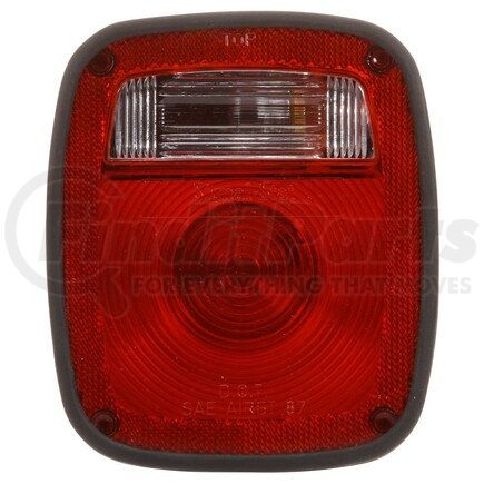 Truck-Lite 5016K Signal-Stat, Incandescent, Red/Clear Acrylic Lens, RH, Combo Box Light, 2 Stud , Packard , Blunt Cut/Ring Terminal, 12V